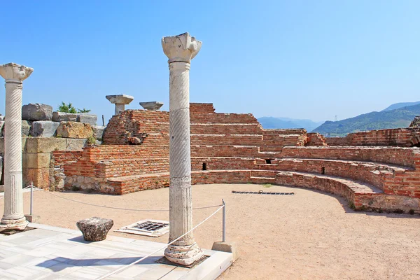 Ruins of St. Johns Basilica at Ayasuluk Hill - Selcuk, Ephesus, Turkey — стоковое фото