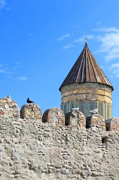 Cúpula de Samtavro Transfiguración Iglesia Ortodoxa en Georgia — Foto de Stock