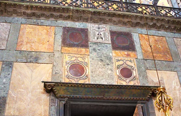 Aya Sofya, Istanbul, Türkiye mermer süslemeleri — Stok fotoğraf