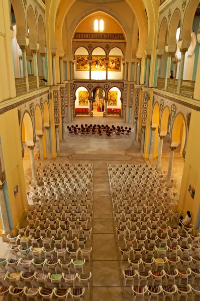 Innenraum der Kathedrale von Saint Louis (Karthago), Tunisen — Stockfoto