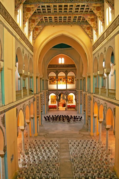 Interieur van de kathedraal van Saint Louis (Carthago), Tunesië — Stockfoto