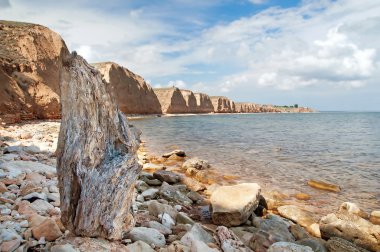Harika bir manzara resort peyzaj tarhankut, Kırım, Ukrayna