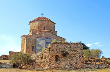 Mtsheta, Gürcistan Ortodoks Manastırı bulunan Gürcü Jvari veya Jvari Manastırı büyük Kilisesi olduğunu