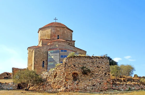 Great Church of Jvari or Jvari Monastery is the georgian orthodox monastery located near Mtskheta, Georgia — Stock Photo, Image