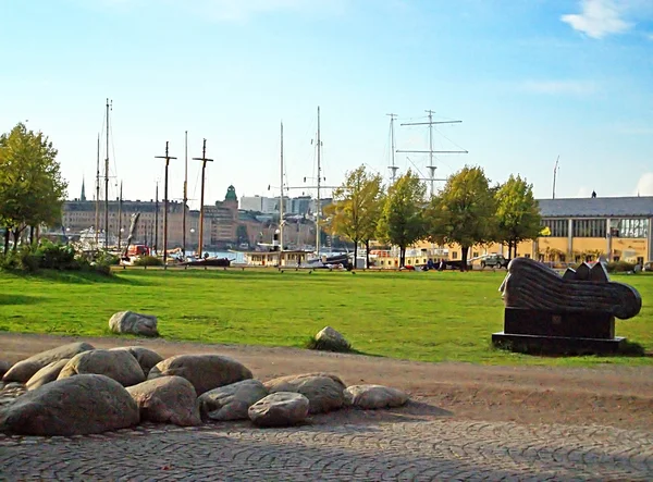 Embankment near Vasa museum, Estocolmo, Suecia — Foto de Stock