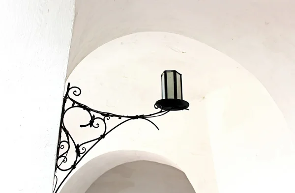 Candlestick in Palanok Castle or Mukachevo Castle, Zakarpattya,  Ukraine, built in 14th century — Stock Photo, Image