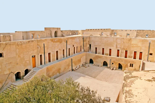 Inside mediaval fortress that nowadays serves as the archaeologi — Stock Photo, Image