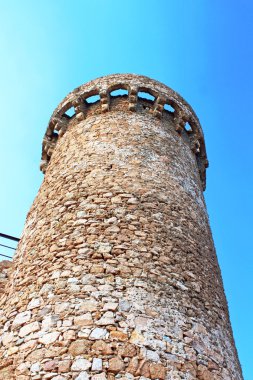 eski kule Kalesi ve görünümü, İspanya tossa de mar Köyü