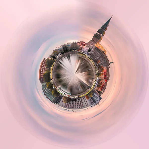 360 Grad Stadtbild Und Skyline Von Riga Lettland — Stockfoto