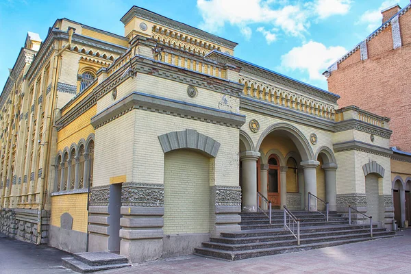 Brodského Sborová Synagoga Kyjevě Ukrajina Byla Postavena Románském Stylu Revival Royalty Free Stock Fotografie