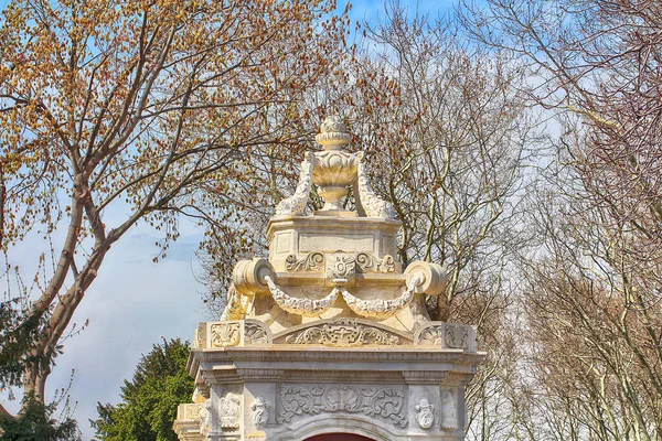 Top View Pillar Topkapi Castle Istanbul Turkey — Stock Photo, Image