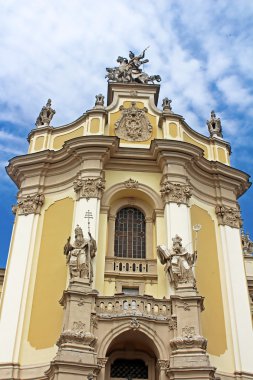 ön kısmını st. george's Katedrali, Barok Rokoko Katedrali kentin Lviv, Ukrayna
