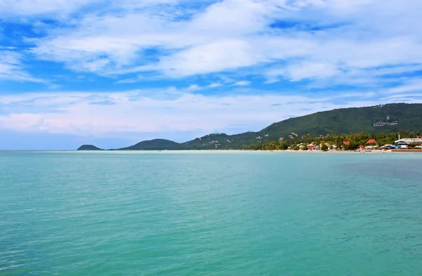 Hermosa playa tropical en la isla de Samui, Tailandia — Foto de Stock