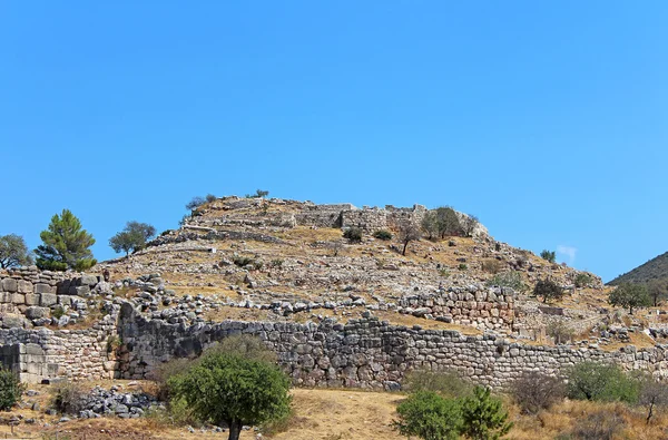 Mykene, arkeologiska platsen i Peloponnesos, Grekland — Stockfoto