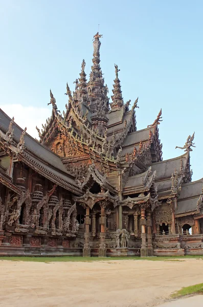 Santuario de la Verdad templo (también llamado Wang Boran y Prasat Mai). Pattaya, Tailandia —  Fotos de Stock