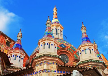 sant roma Parish Kilisesi. Bir Lloret de mar, costa brava, İspanya
