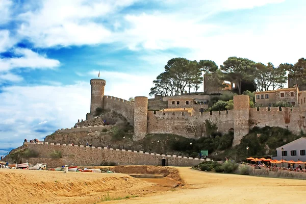 Antiguo castillo en Tossa de Mar, Costa Brava, España —  Fotos de Stock