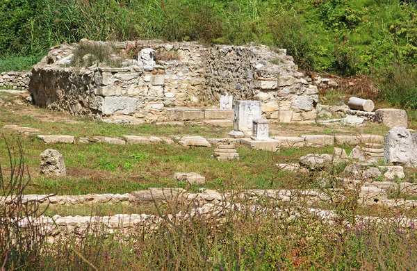 Oude ruïnes in dion, Griekenland — Stockfoto