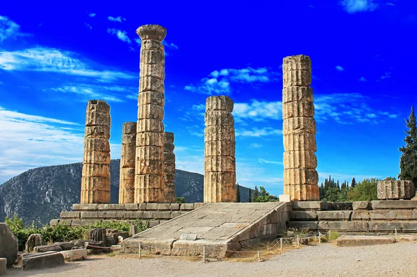 Templo de Apolo em Delphi, Grécia — Fotografia de Stock