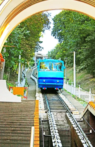 Киевский фуникулер в Киеве, Украина — стоковое фото