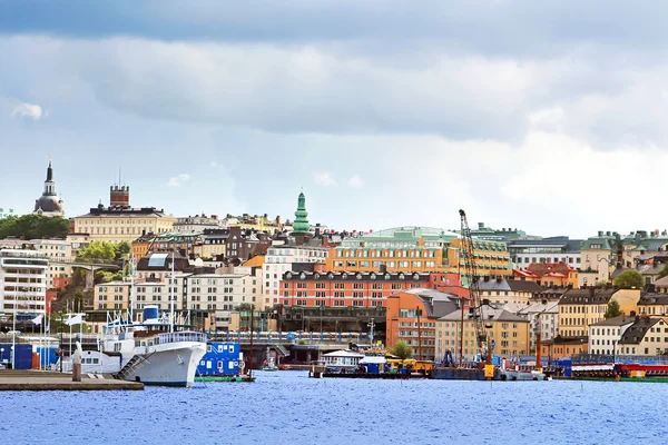 在瑞典的斯德哥尔摩 Slussen 区域的视图 — 图库照片