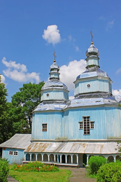 लाकडी सेंट निकोलस चर्च (1746) व्हिनिअट्सिया, युक्रेन — स्टॉक फोटो, इमेज
