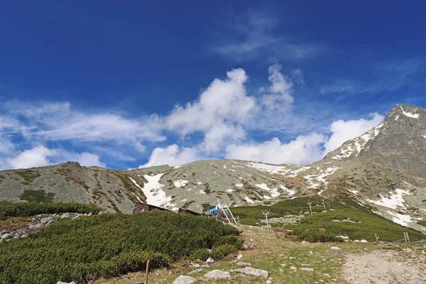 Yüksek Tatras, Slovakya 'daki vadiden Lomnicky dik dağı