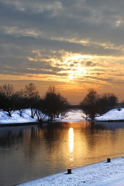 Sunset-Krakkó, Lengyelország — Stock Fotó