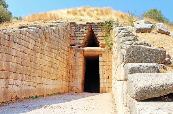 Finansministeriet i Atreus i Mycenae, Grækenland - Stock-foto