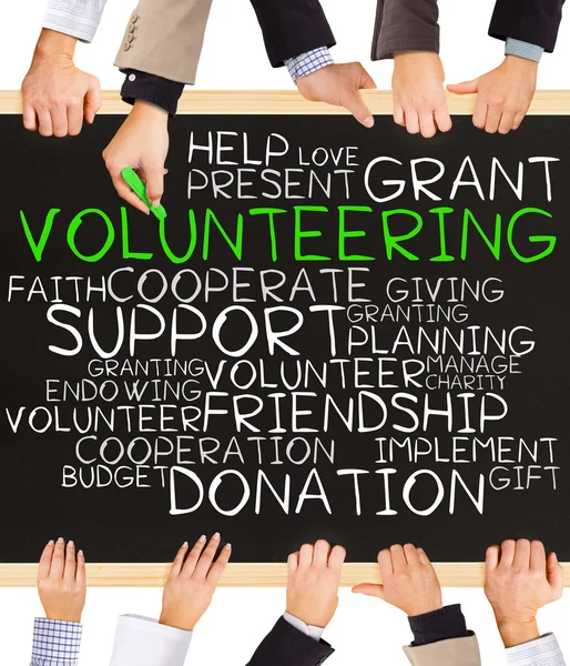 VOLUNTEERING concept words — Stock Photo, Image