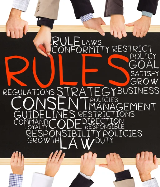 RULES concept words — Stock Photo, Image