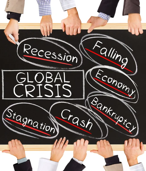 Global Crisis concept woorden — Stockfoto
