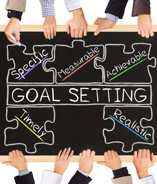 GOAL SETTING palavras conceituais — Fotografia de Stock