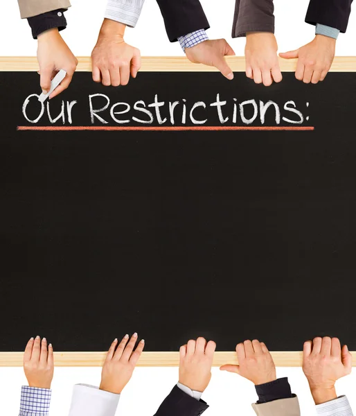 Restrictions list — Stock Photo, Image