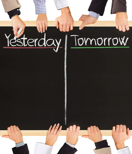 Yesterday, tomorrow — Stock Photo, Image