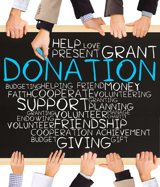 Donation konceptet ord — Stockfoto