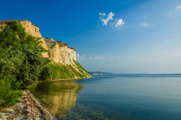 Cliff sul fiume Volga, regione di Saratov, Russia Immagini Stock Royalty Free