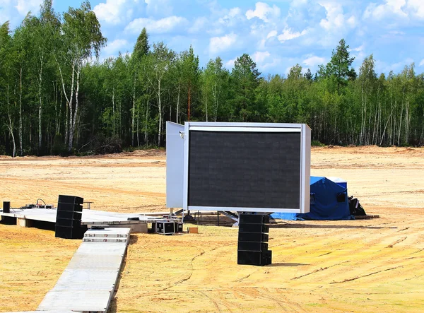 LED display skärm och ljud förstärkning utrustning — Stockfoto