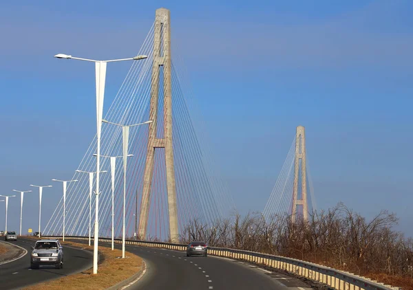 Elektriciteitsweg Met Gescheiden Rijstroken — Stockfoto