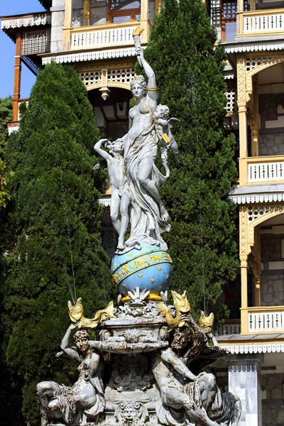 Gurzuf Crimea Oktober Skulptur Nattens Gudinna Nyukta Allegorisk Konstnärlig Komposition — Stockfoto