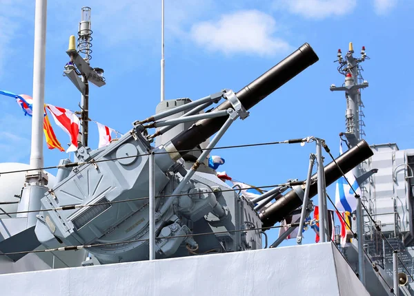 Saint Petersburg Russia Luglio Installazione Automatica Artiglieria Navale Salone Internazionale — Foto Stock