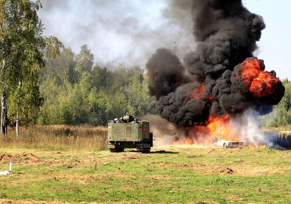 Släckning av brand — Stockfoto