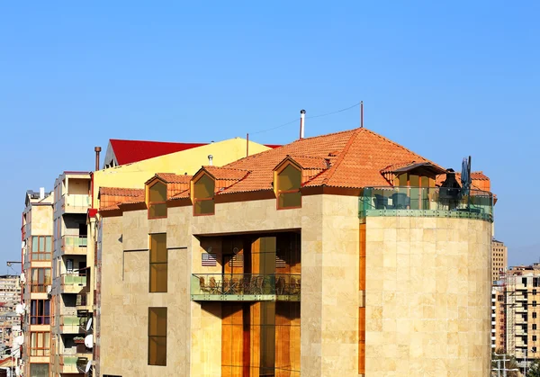 Modern byggnad balkonger — Stockfoto