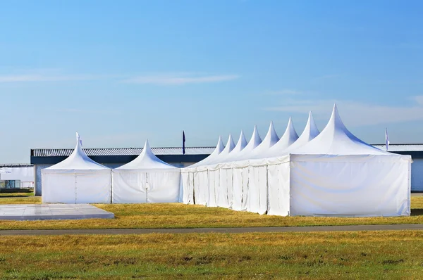 White awnings — Stock Photo, Image