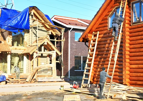 Construction of cottages — Stock Photo, Image