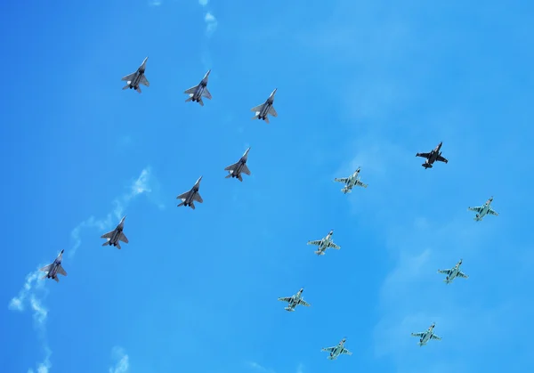 Flugzeuge in der Parade — Stockfoto