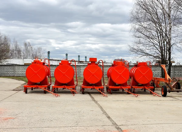 Red barrels — Stock Photo, Image