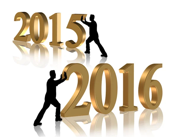 New Year 2016 graphic. Stock Image