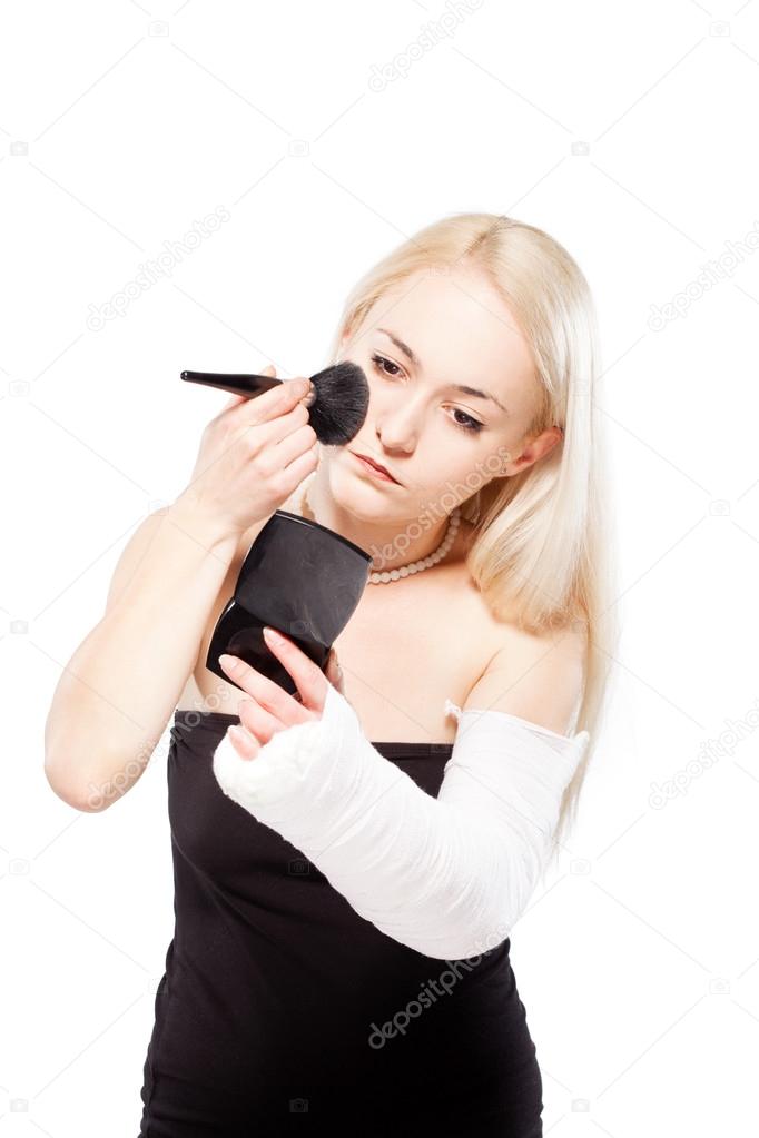 De brazo roto maquillaje