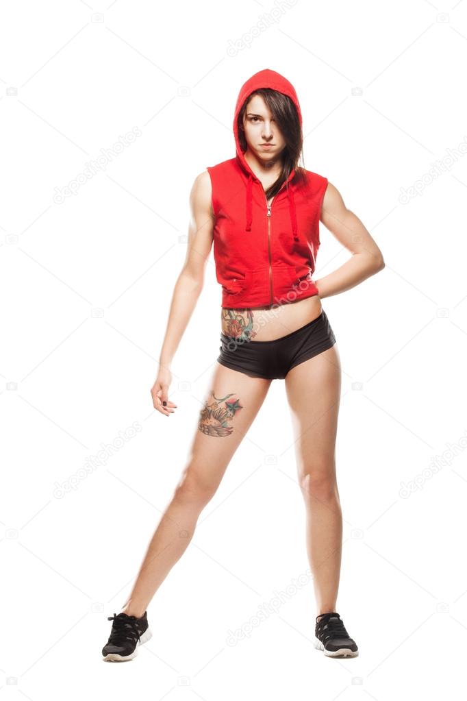 Fitness girl posing